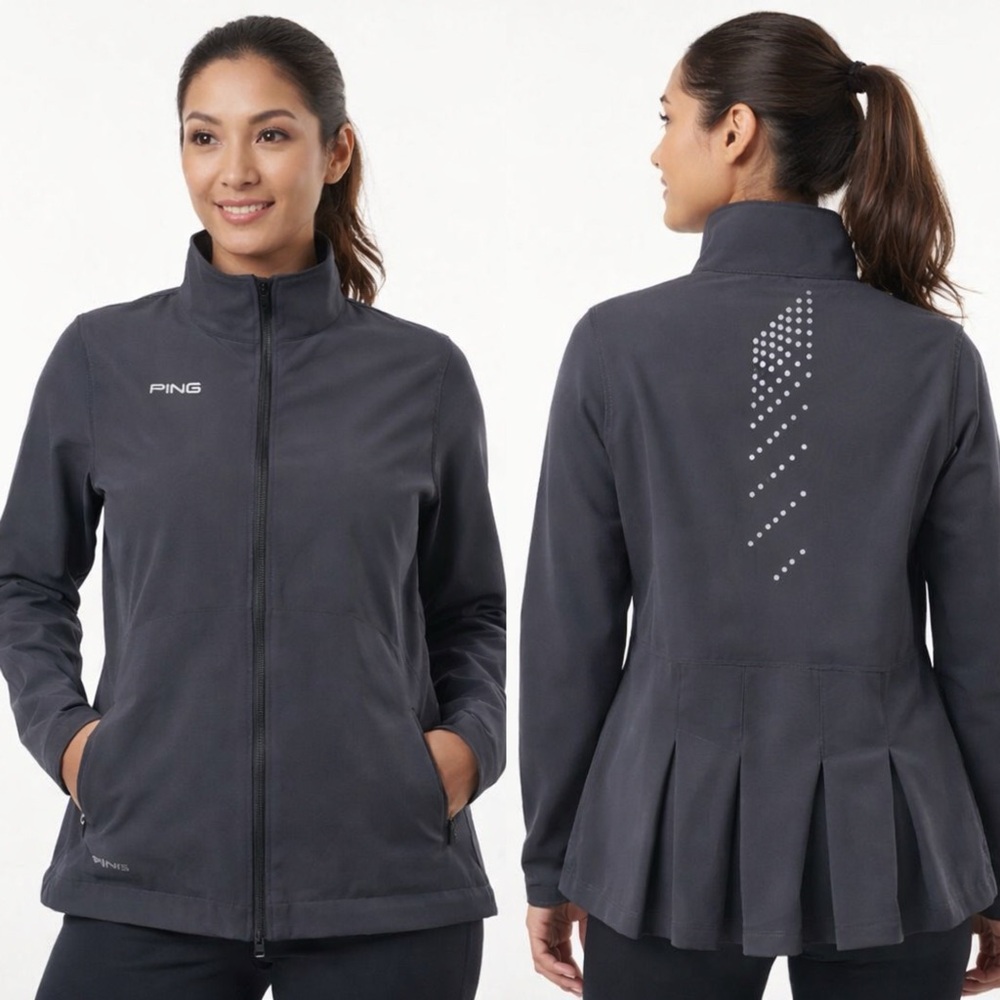 PING Pleated High Neck Back Golf Jacket